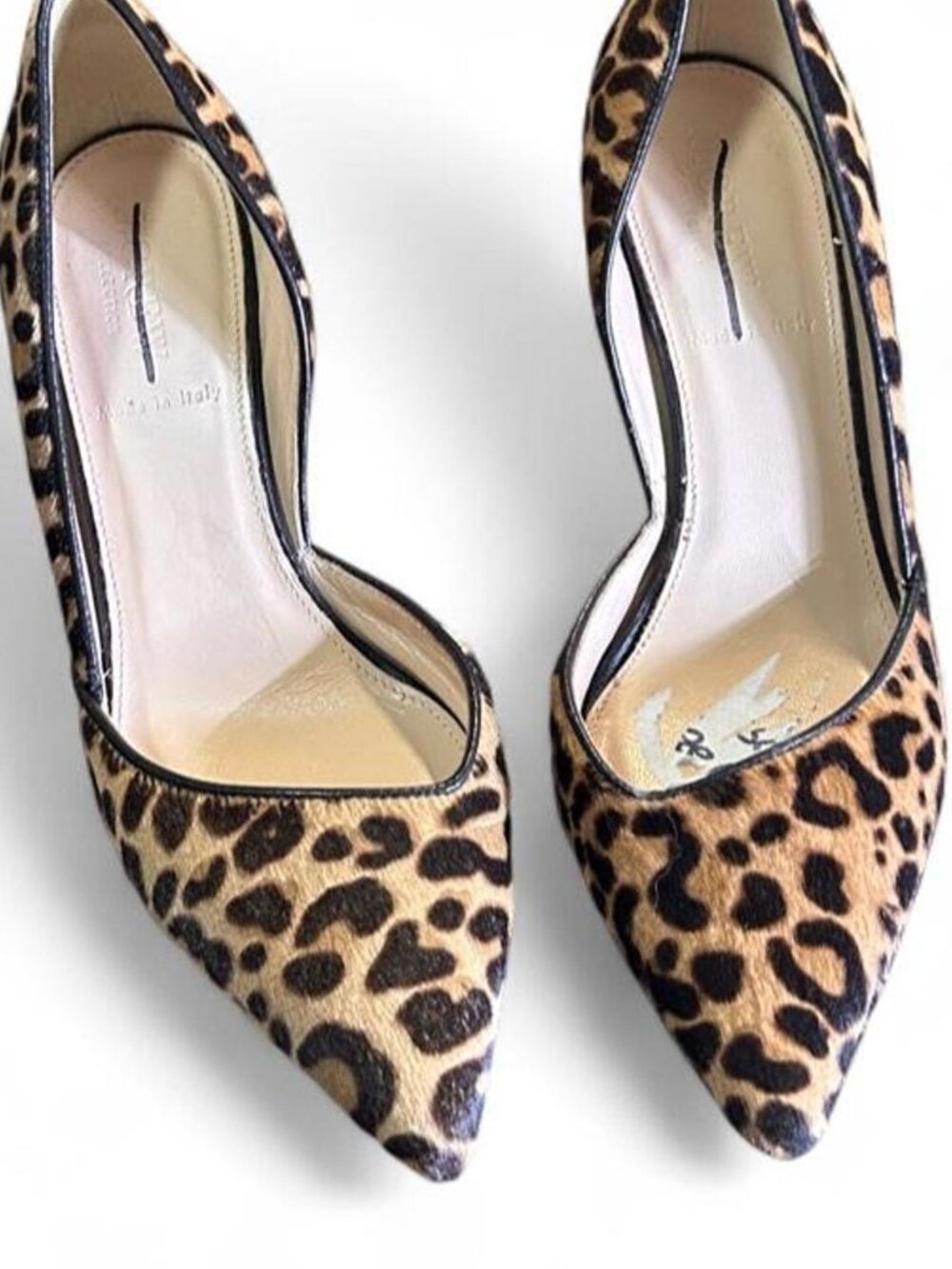 J.Crew Leopard Calf Hair d'Orsay Pumps Kitten Heel 6